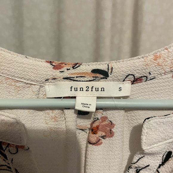 Tart Collections Floral Blouse - Cream and Red - Picture 2 of 3